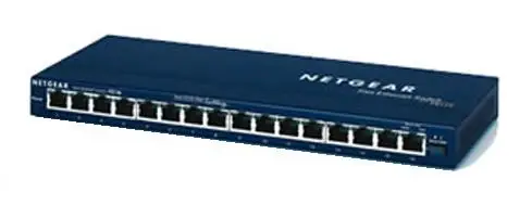 NETGEAR ProSafe 16 Port Switch (with 8 Power x Power over Ethernet (PoE) Ports) FS116PUK