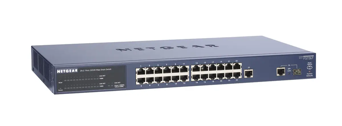 NETGEAR ProSafe™ 24-Port 10/100 Smart Switch FS726T-100EUS