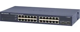 NETGEAR ProSafe™ 24 Port Gigabit Rackmount Switch with 2 SFP slots JGS524FNA