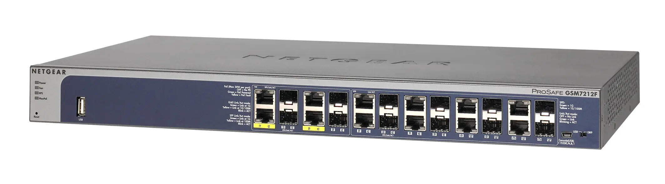 NETGEAR ProSafe GSM7212F GSM7212F-100NES