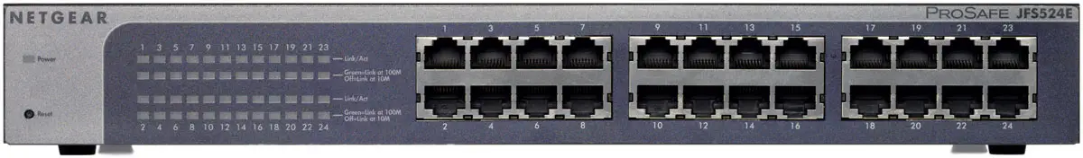 NETGEAR ProSafe Plus 24-Port Fast Ethernet Switch JFS524E-100UKS