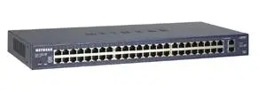 NETGEAR Switch met 48 x 10/100 poorten en 2 x Gigabit poorten FS750TGE