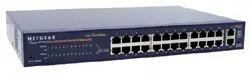 NETGEAR Switch w 24 x 10/100, 2 x Gigabit ports FS526TUK