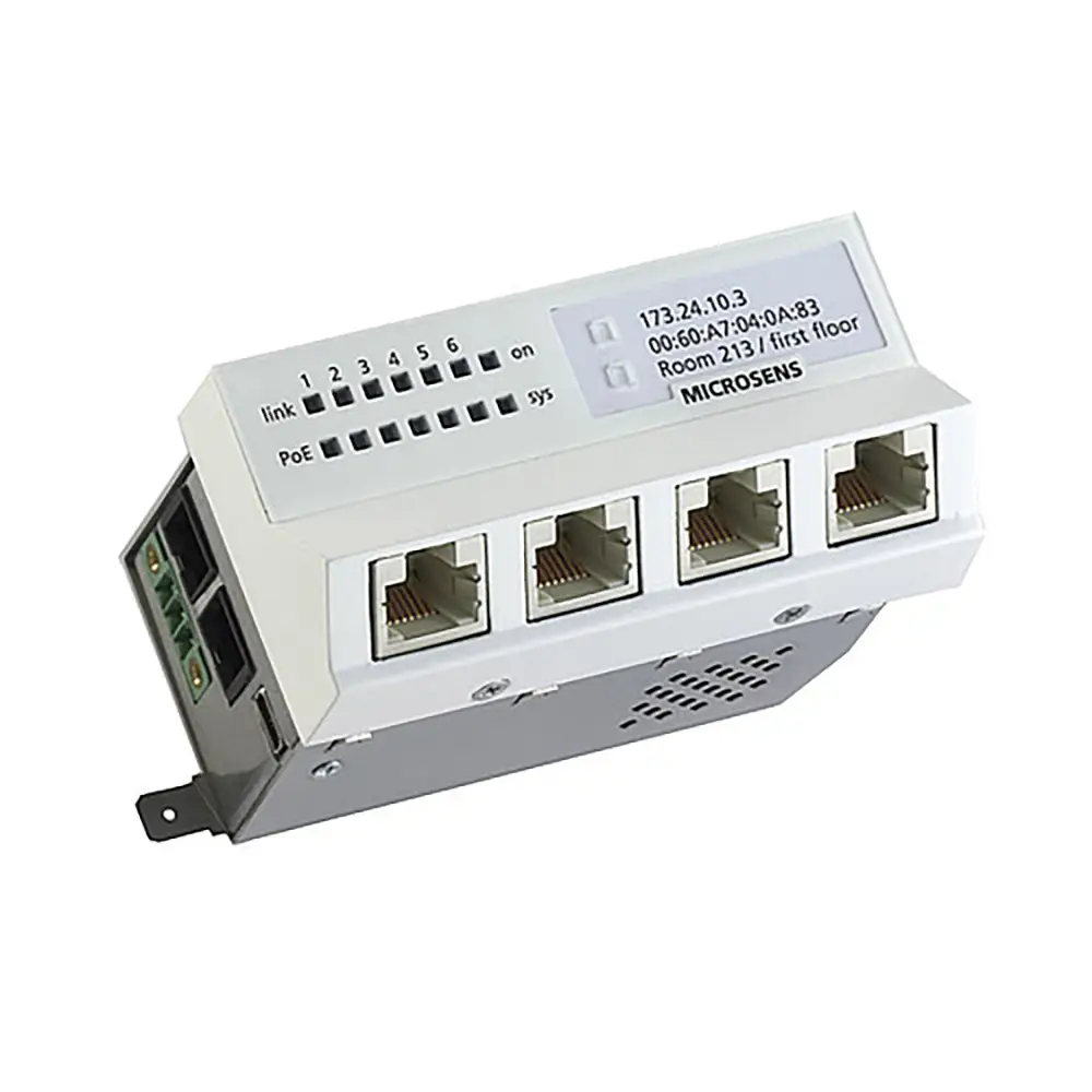Origin Storage GBIT ETHERNET INST.-SWITCH 5X10/100/1000TX 1X1000SX 850NM UNI-SW-6P-230VAC-6G