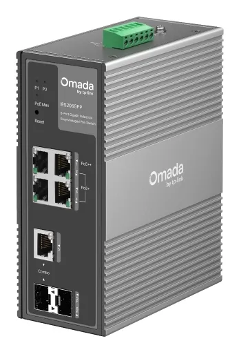 TP-Link IES206GPP ağ anahtarı Gözetilmiş Gigabit Ethernet (10/100/1000) Ethernet üzerinden güç desteği (PoE) Siyah
