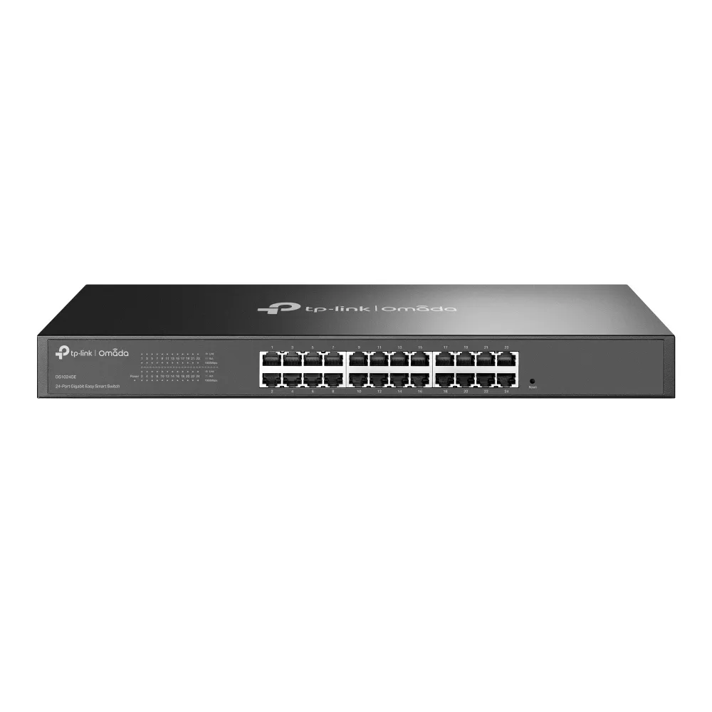 TP-Link Omada DS1024GE ağ anahtarı Yönetilmeyen L2 Gigabit Ethernet (10/100/1000) 1U Siyah