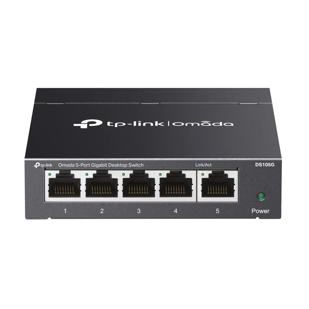 TP-Link Omada DS105G ağ anahtarı Yönetilmeyen Gigabit Ethernet (10/100/1000) Siyah