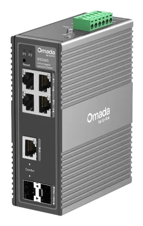 TP-Link Omada IES206G ağ anahtarı Gözetilmiş Gigabit Ethernet (10/100/1000) Siyah
