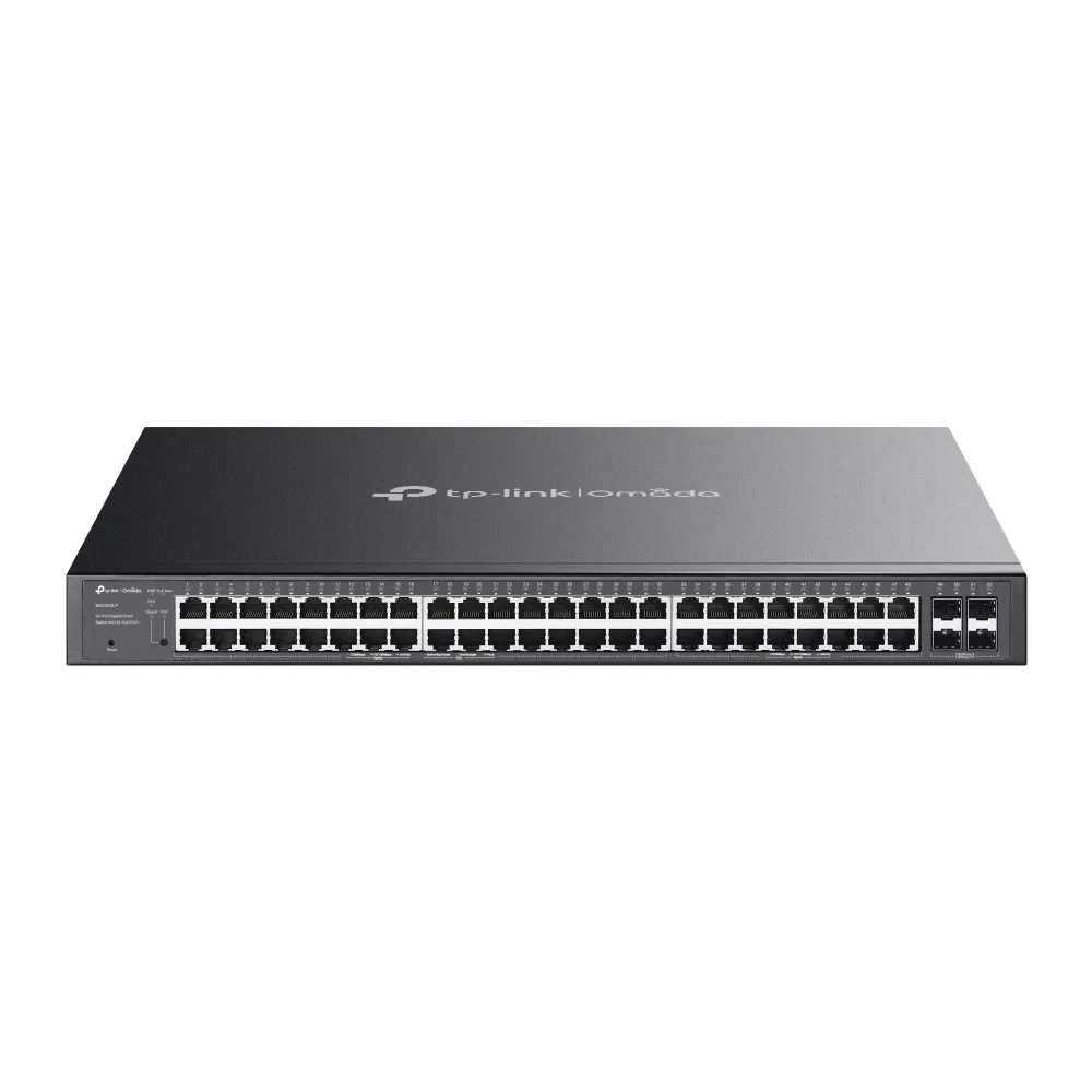 TP-Link Omada SG2452LP ağ anahtarı Gözetilmiş L2/L2+ Gigabit Ethernet (10/100/1000) Ethernet üzerinden güç desteği (PoE) 1U Siyah