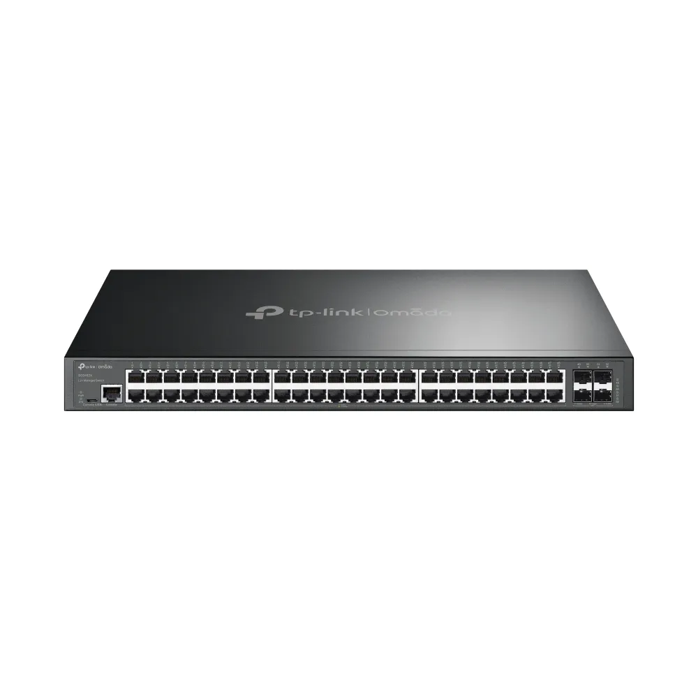 TP-Link Omada SG3452X ağ anahtarı Gözetilmiş L2+ Gigabit Ethernet (10/100/1000) 1U Siyah