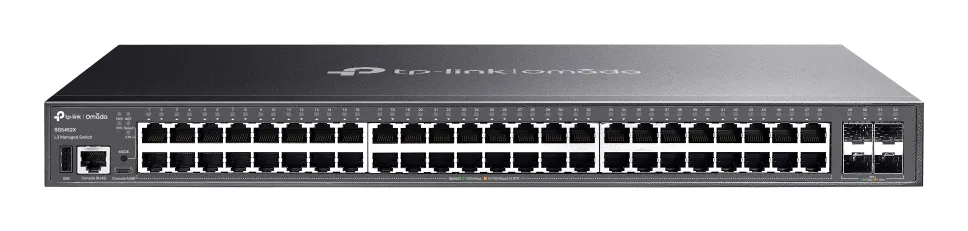 TP-Link Omada SG5452X ağ anahtarı Gözetilmiş L3 Gigabit Ethernet (10/100/1000) Siyah