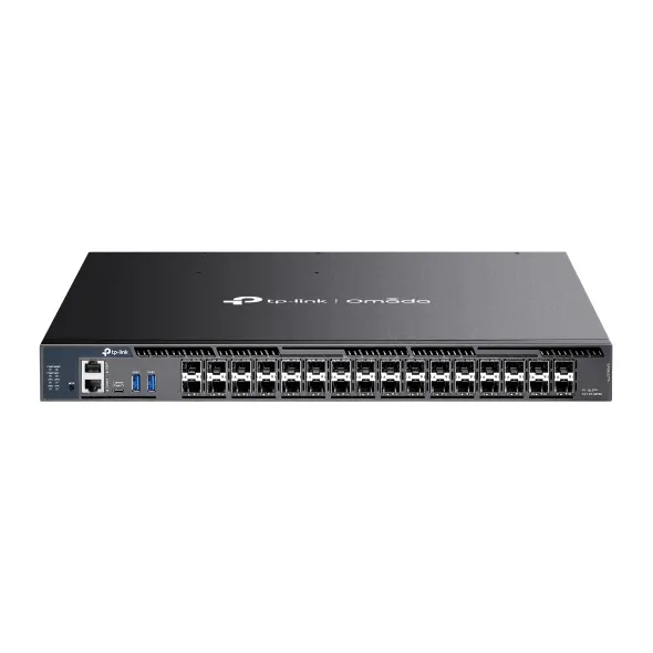 TP-Link SX6632YF ağ anahtarı Gözetilmiş L2+/L3 Siyah