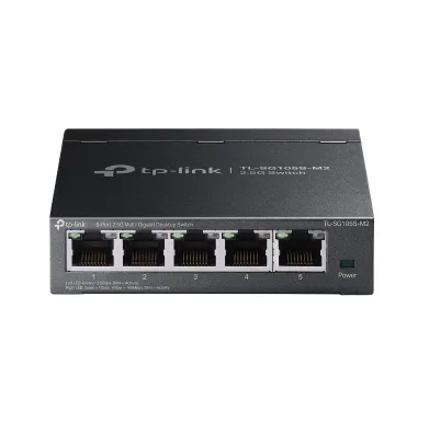 TP-Link TL-SG105S-M2 ağ anahtarı Gözetilmiş 2.5G Ethernet (100/1000/2500) Siyah