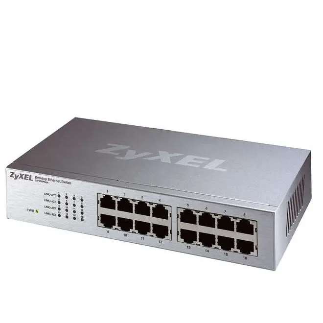 Zyxel ES-116P 16-port Desktop Ethernet Switch 91-010-085009B