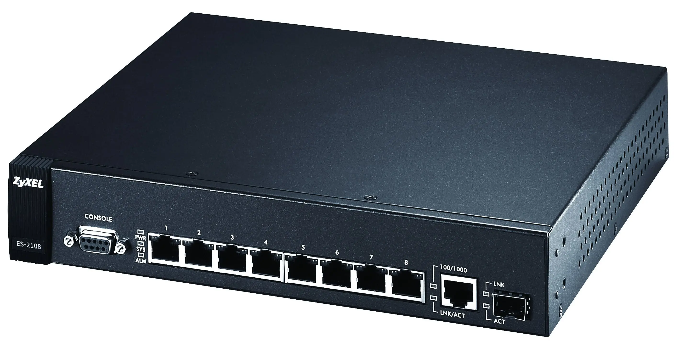 Zyxel ES-2108PWR 8-Port Managed Layer 2 Fast Ethernet Switch 91-010-096001B