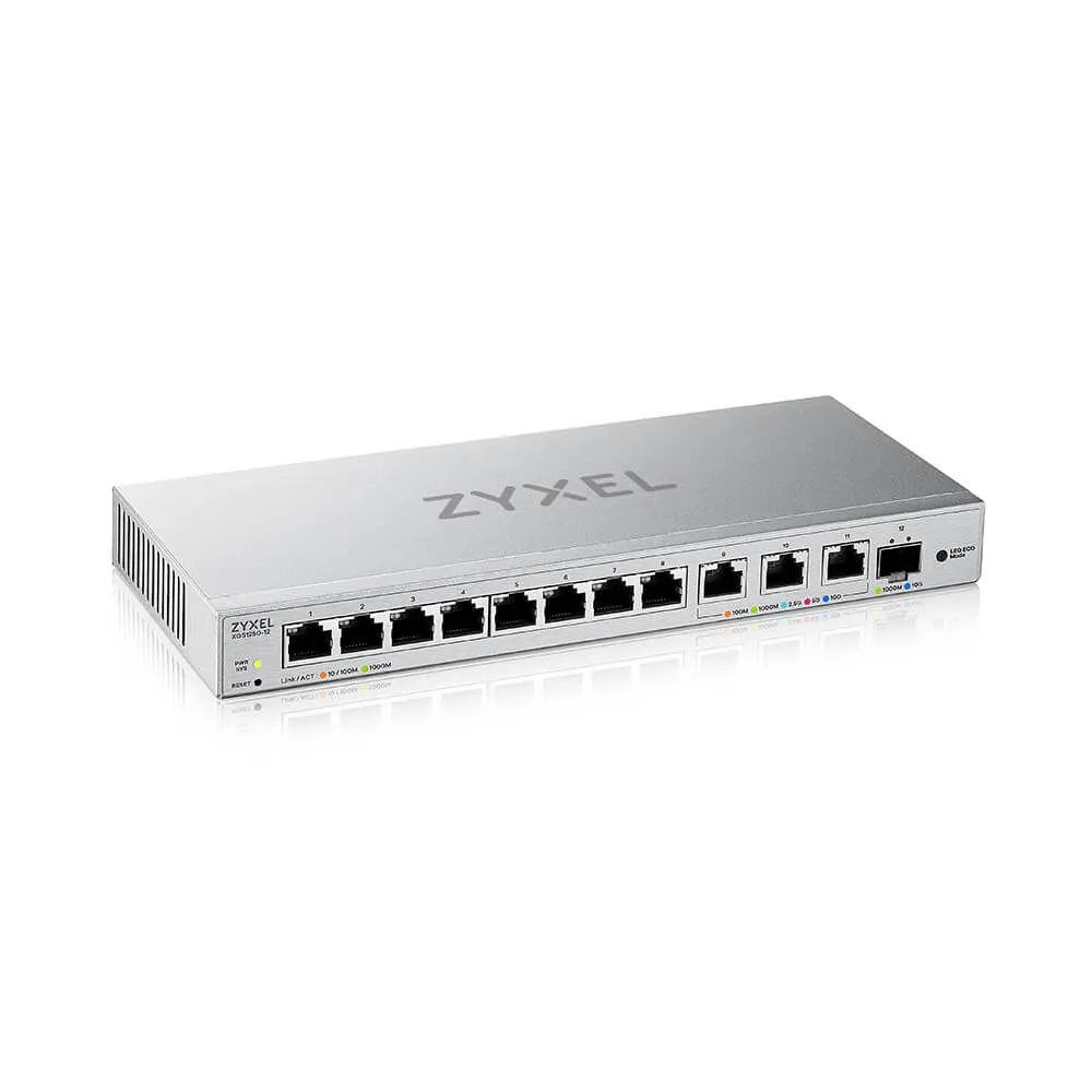 Zyxel XGS1250-12 Gözetilmiş L2 10G Ethernet (100/1000/10000) Gri