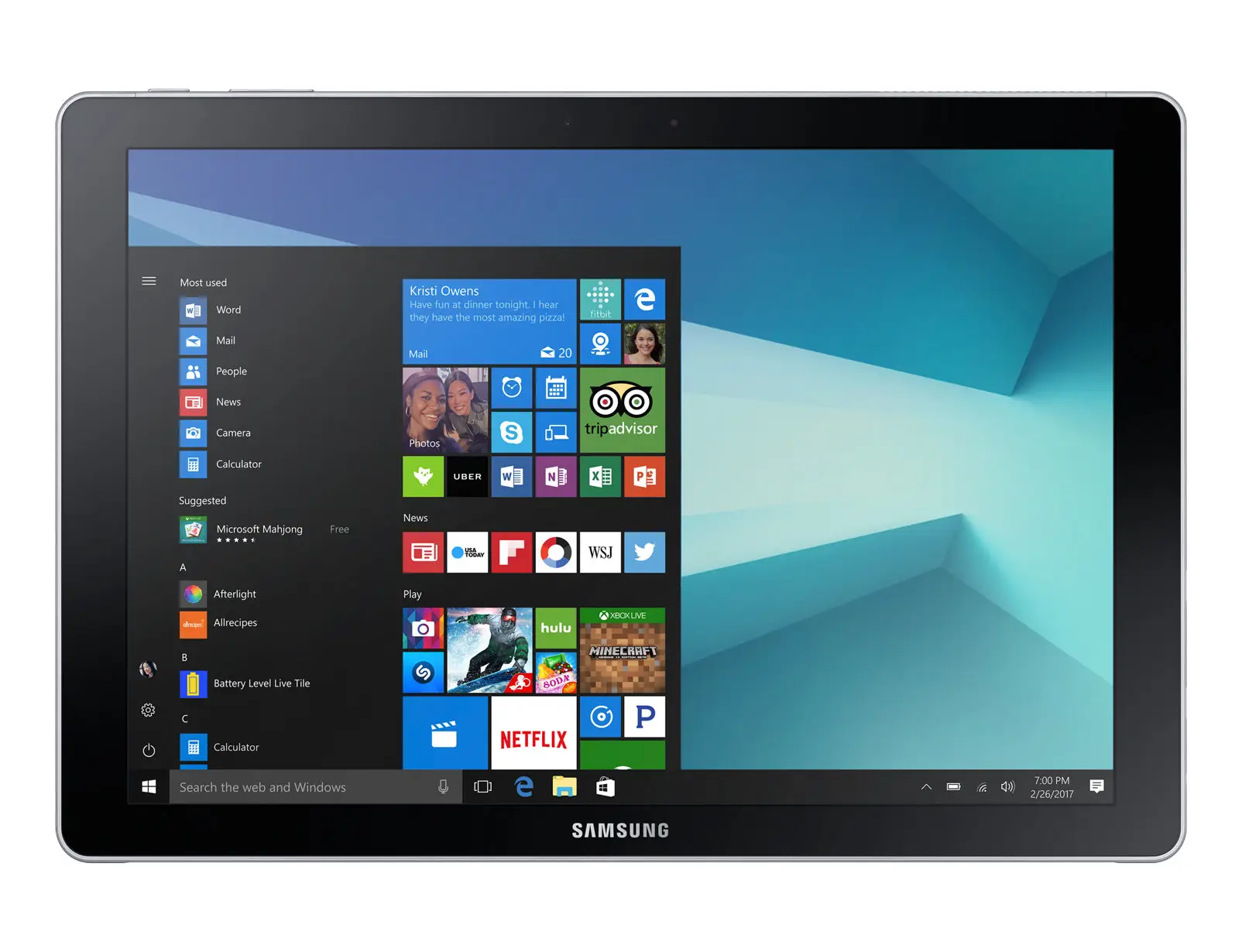 Samsung Galaxy Book SM-W720N 128 GB SM-W720NZKBMXO