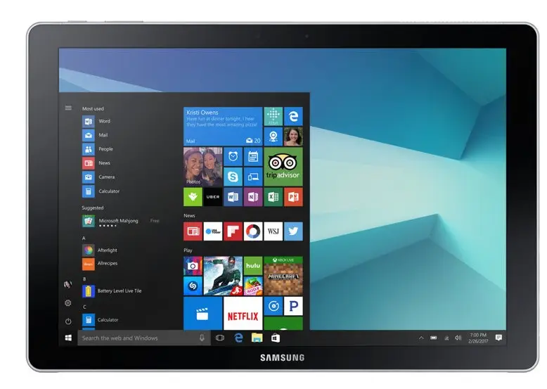 Samsung Galaxy Book SM-W728 256 GB SM-W728NZKAITV