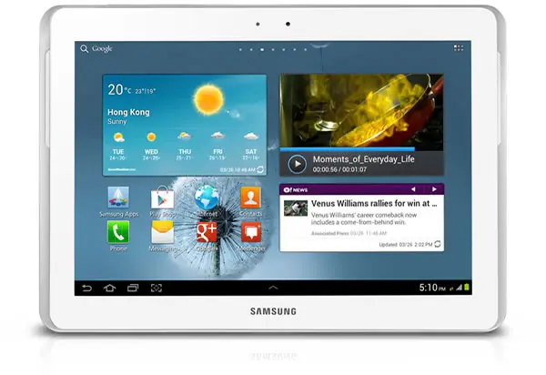 Samsung 10.1 32 GB GT-P5100ZWEPHE
