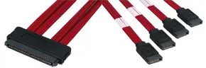 Lindy SAS / 4 x SATA II Multilane Cable 33330