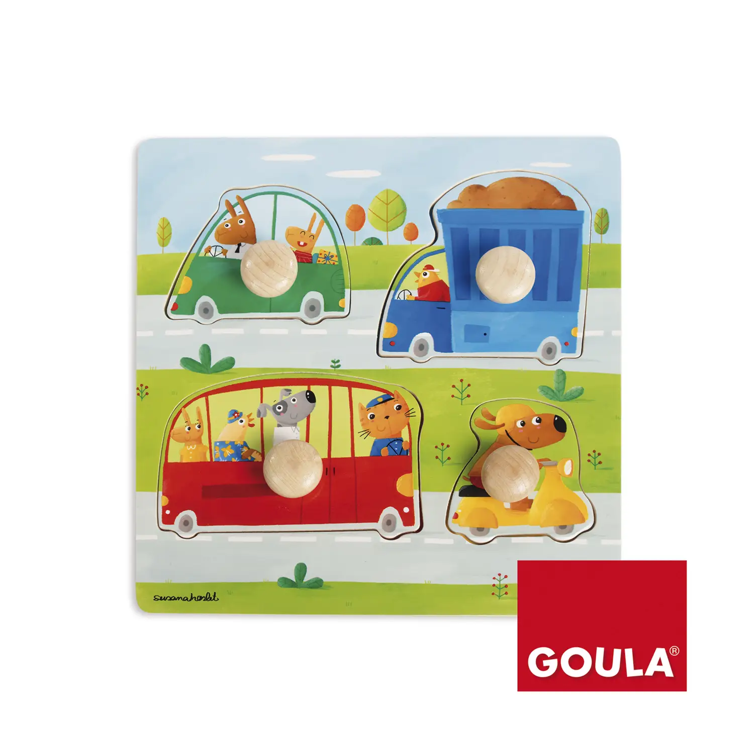Jumbo Vehicles Puzzle 4 pcs 53006