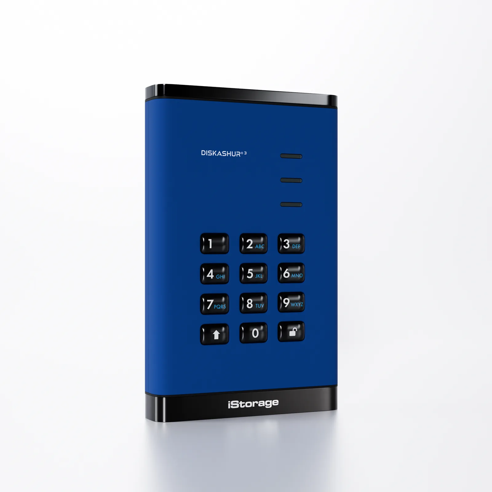 iStorage diskAshur3 HDD Harici sabit disk 1 TB 2.5" USB C Tipi 3.2 Gen 1 (3.1 Gen 1) Mavi