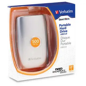Verbatim 2.5'' Portable Hard Drive USB 2.0 500GB 47566