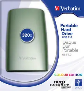 Verbatim 2.5'' Portable HDD USB 2.0 320GB, Green 47585