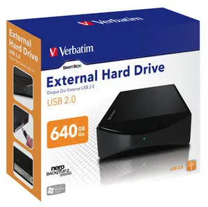 Verbatim 3.5'' External Hard Drive USB 2.0 640GB 47519
