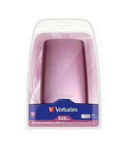 Verbatim 320GB Portable USB 2.0 HDD 47639