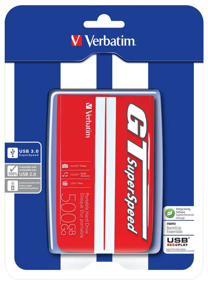 Verbatim GT SuperSpeed USB 3.0 500GB 53084