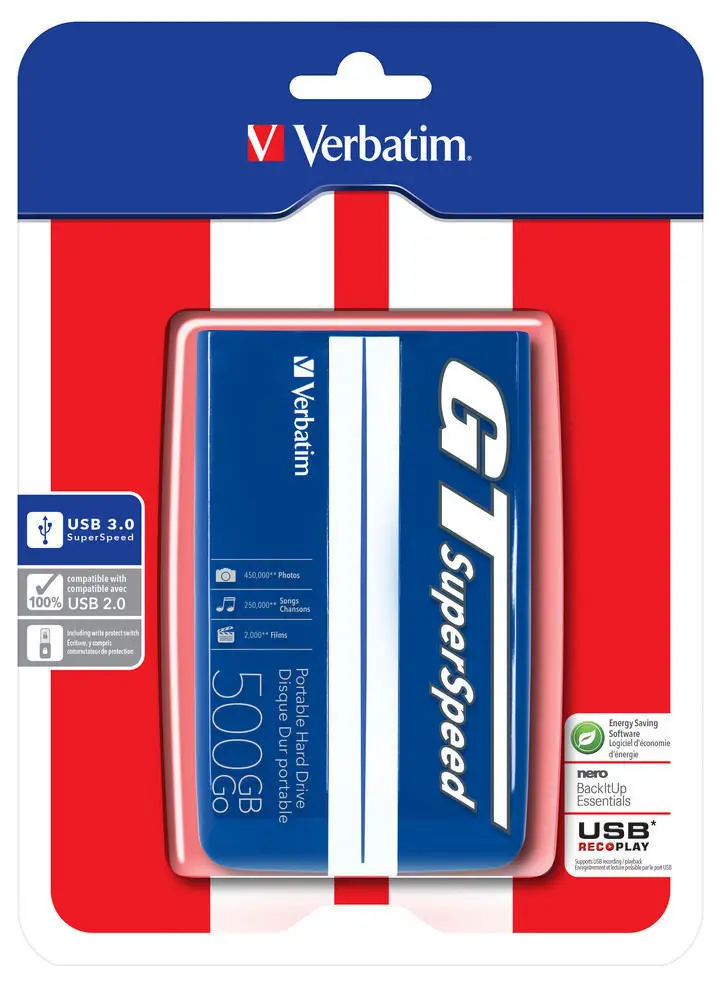 Verbatim GT SuperSpeed USB 3.0 500GB 53085