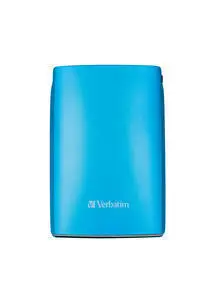 Verbatim Store 'n' Go USB 2.0 Portable Hard Drive 500GB Caribbean Blue 53011