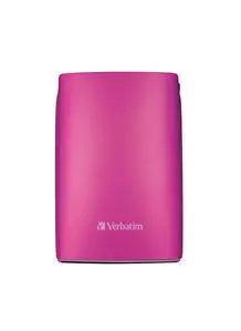 Verbatim Store 'n' Go USB 2.0 Portable Hard Drive 500GB Hot Pink 53010