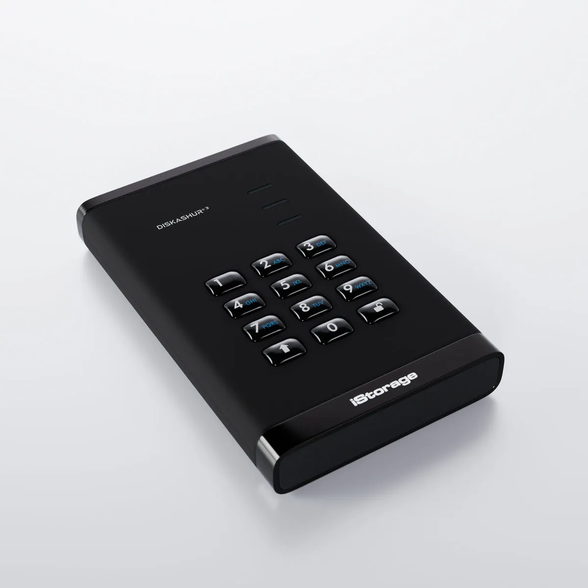 iStorage diskAshur3 2 TB USB C Tipi 3.2 Gen 1 (3.1 Gen 1) Siyah