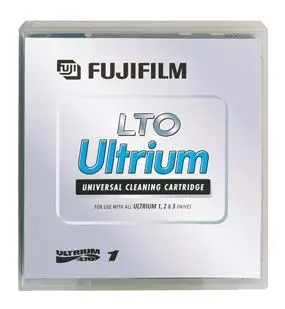 Fujitsu LTO cleaning cartridge with label D:CL-LTO2-FJ-01L