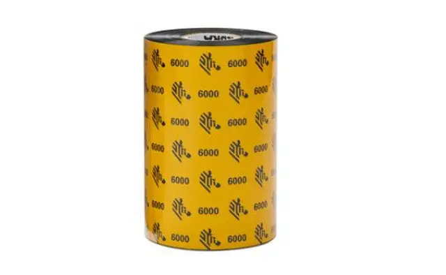 Zebra 6000 Wax 06000BK11060