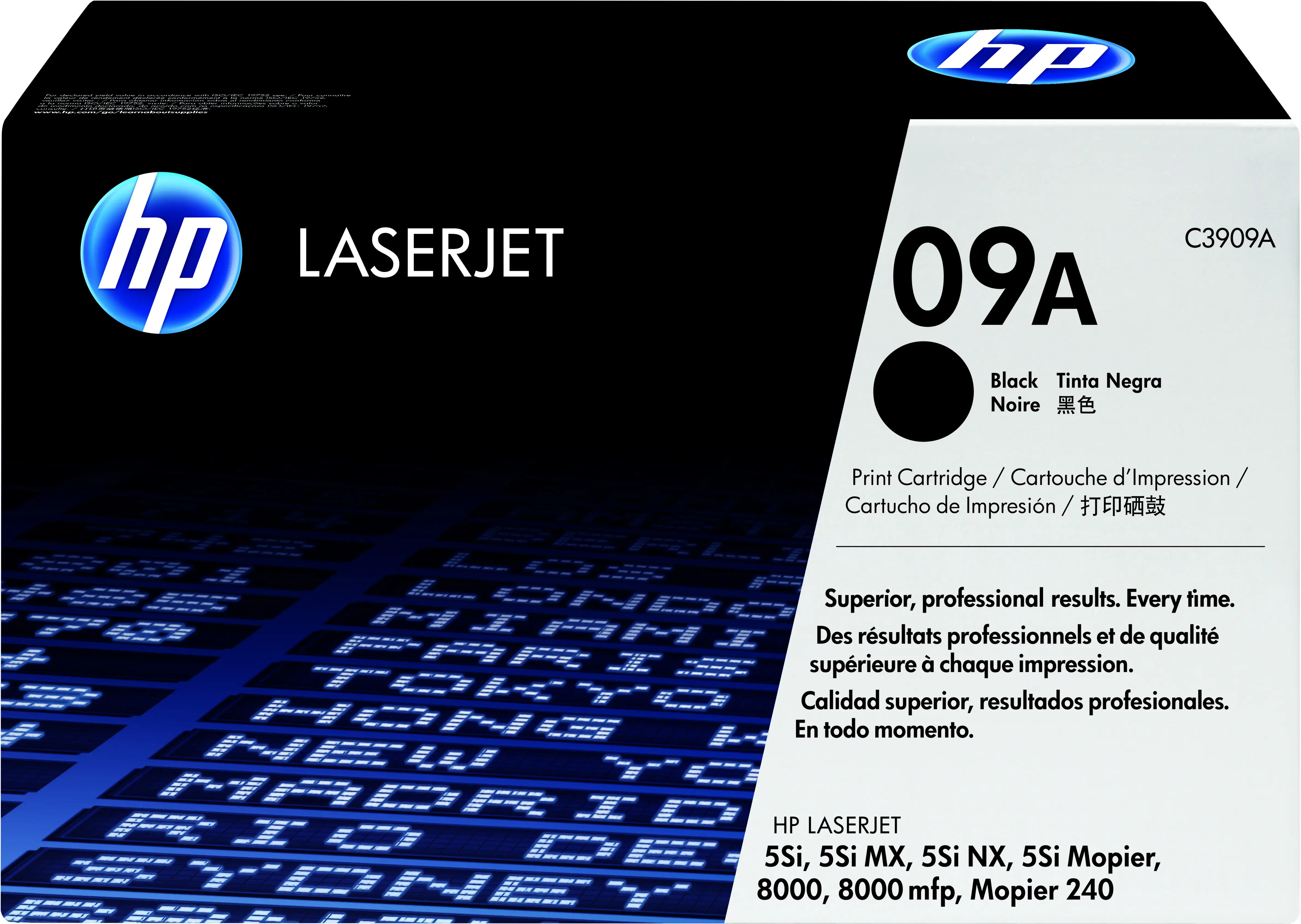 HP 09A Black Original LaserJet Toner Cartridge C3909A