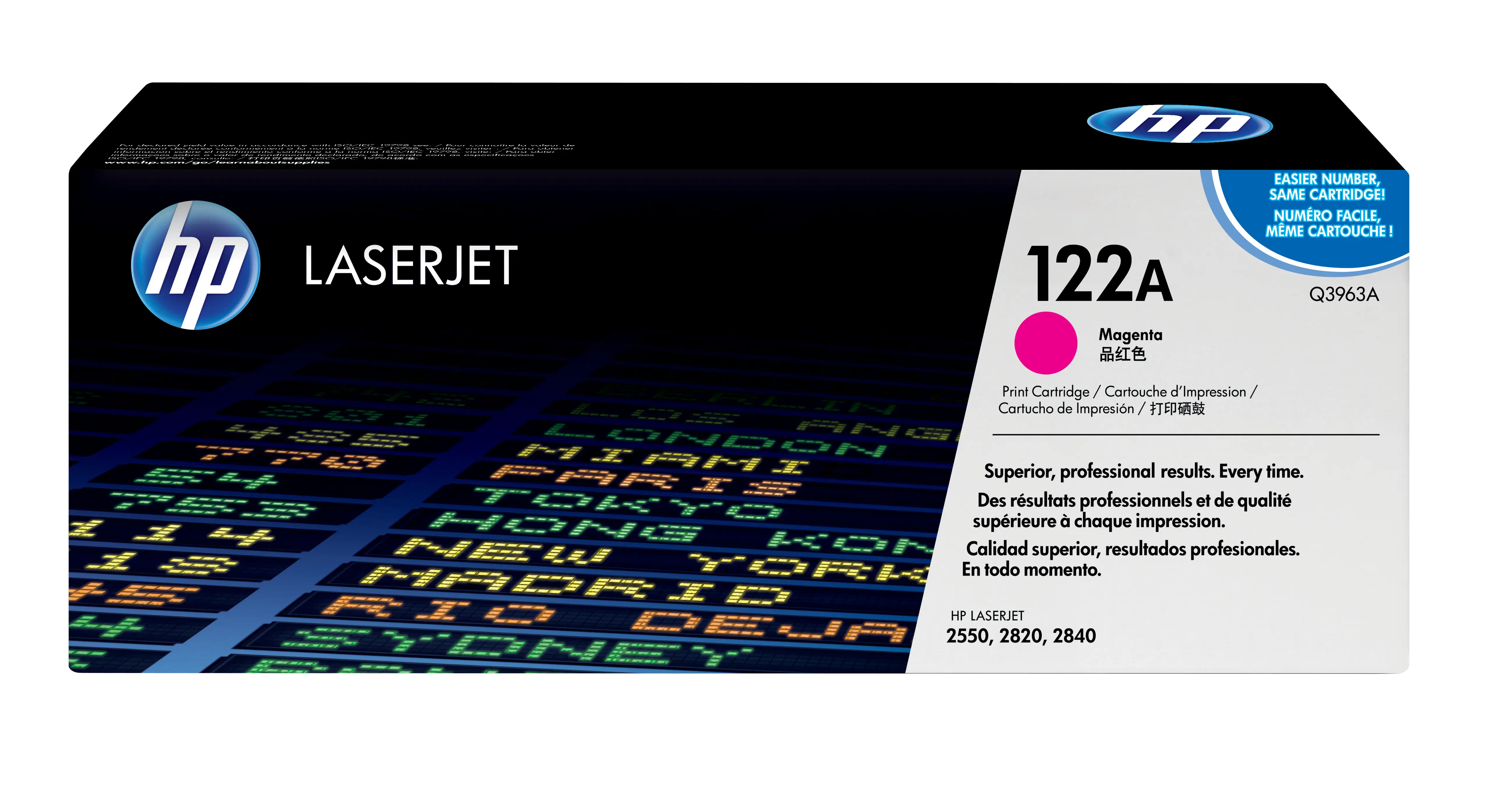 HP 122A Magenta Original LaserJet Toner Cartridge Q3963A