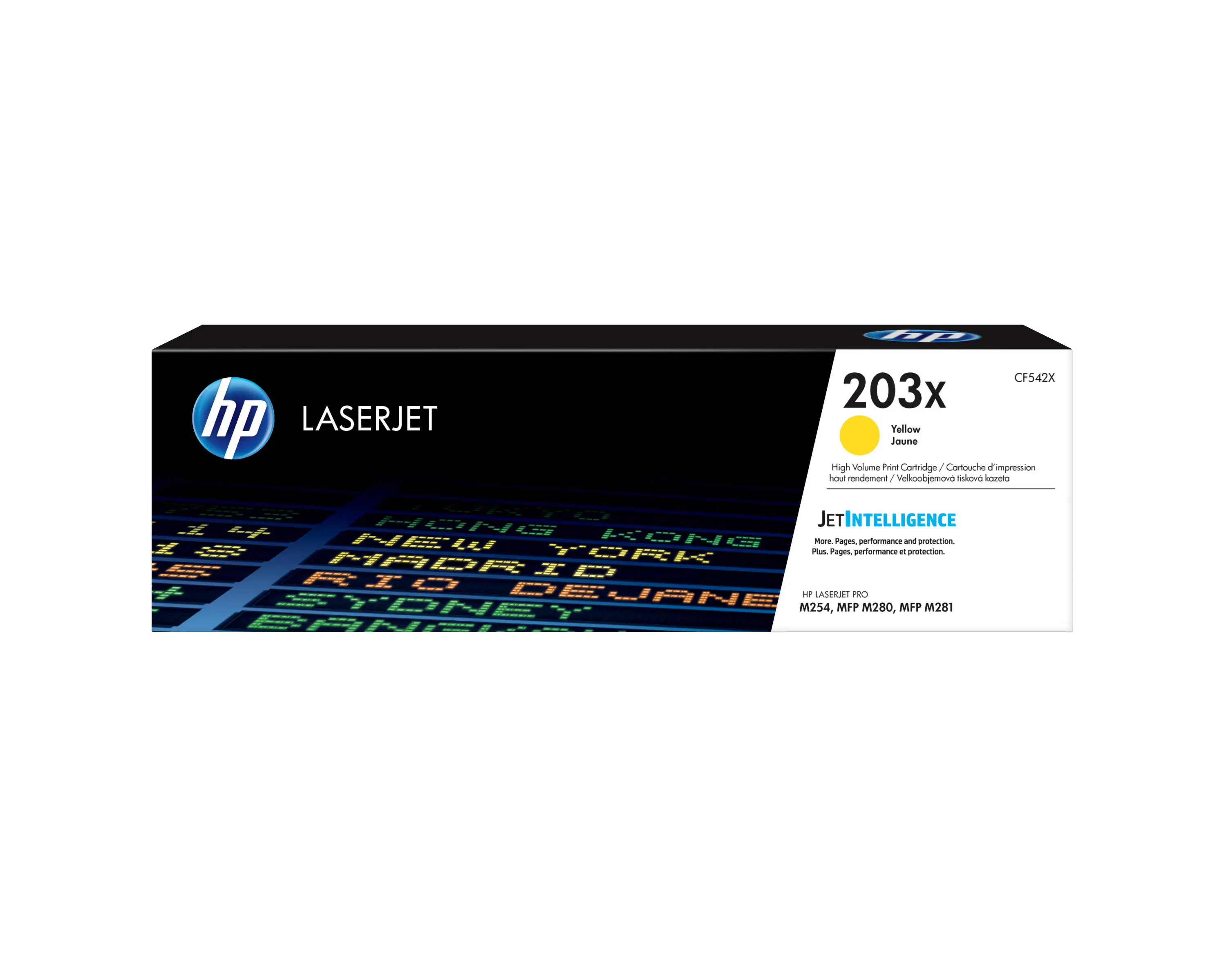 HP 203X Yüksek Kapasiteli Sarı Orijinal LaserJet Toner CF542X