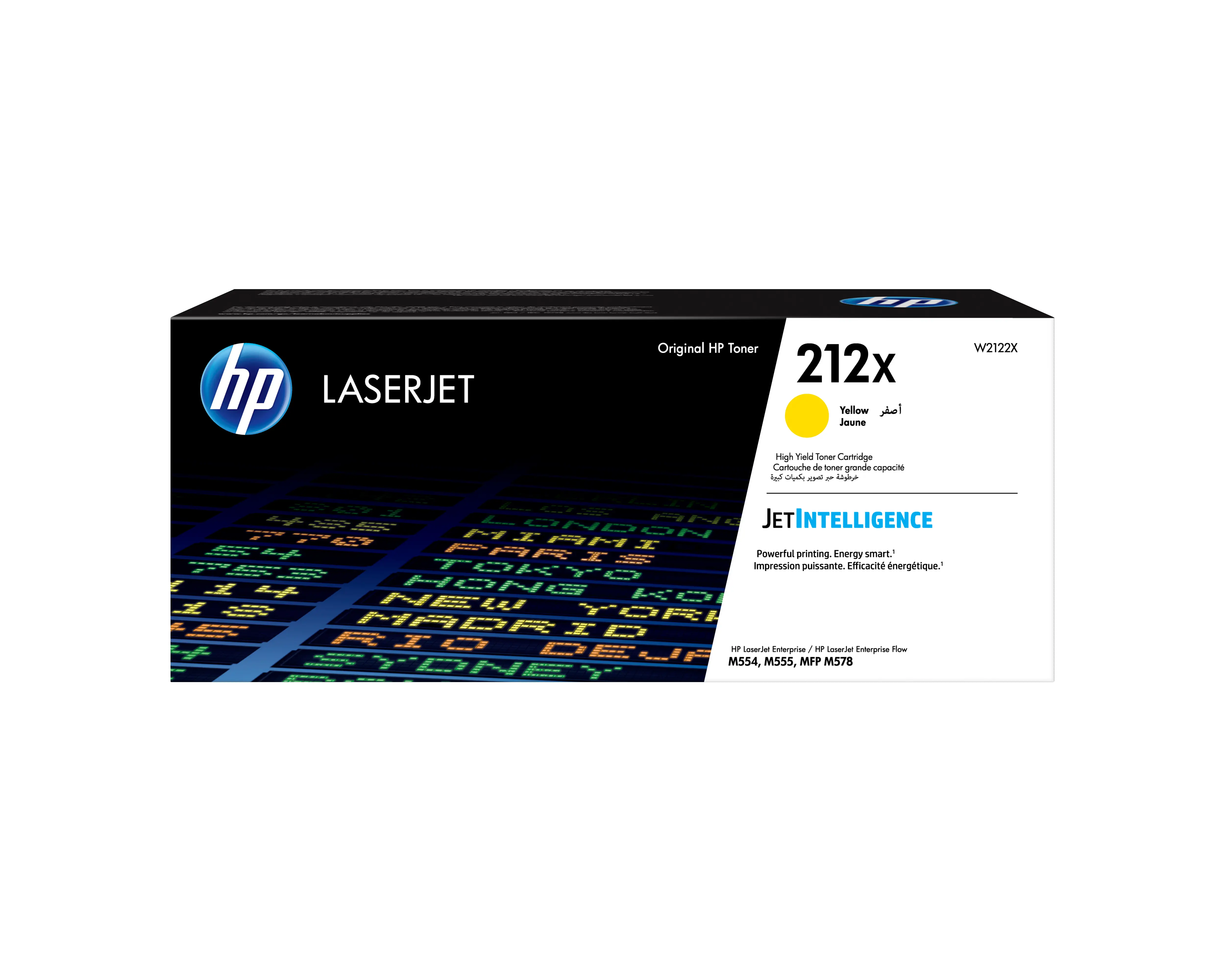 HP 212X Yüksek Kapasiteli Sarı Orijinal LaserJet Toner W2122X