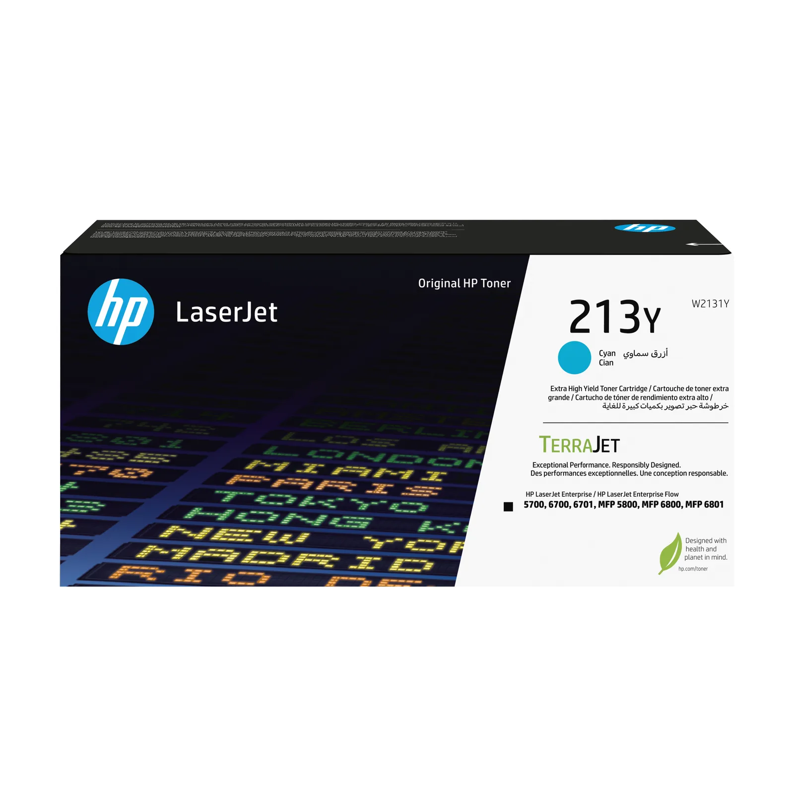 HP 213Y Ekstra Yüksek Kapasiteli Camgöbeği Orijinal LaserJet Toner Kartuşu W2131Y