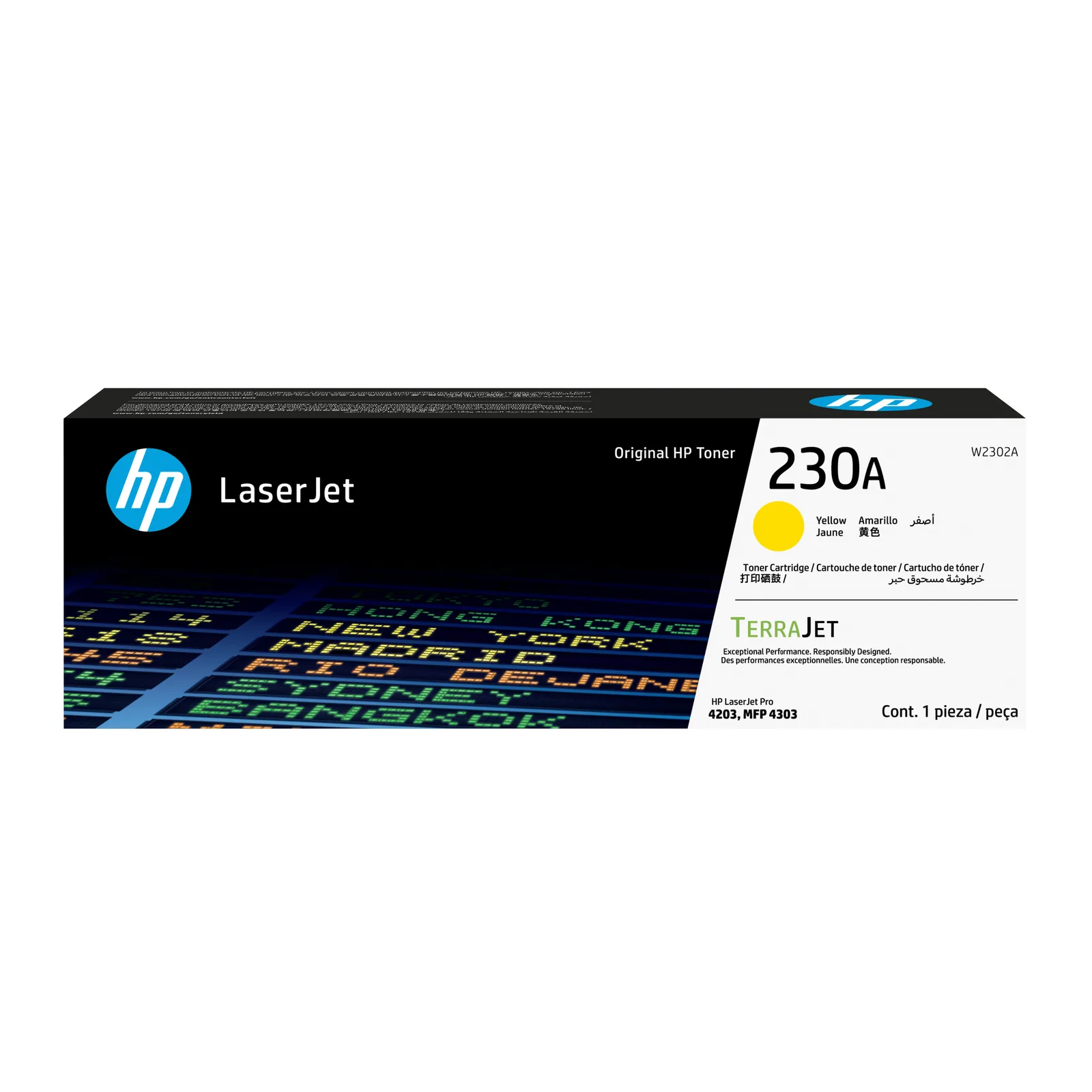 HP 230A Yellow Original LaserJet Toner Cartridge W2302A