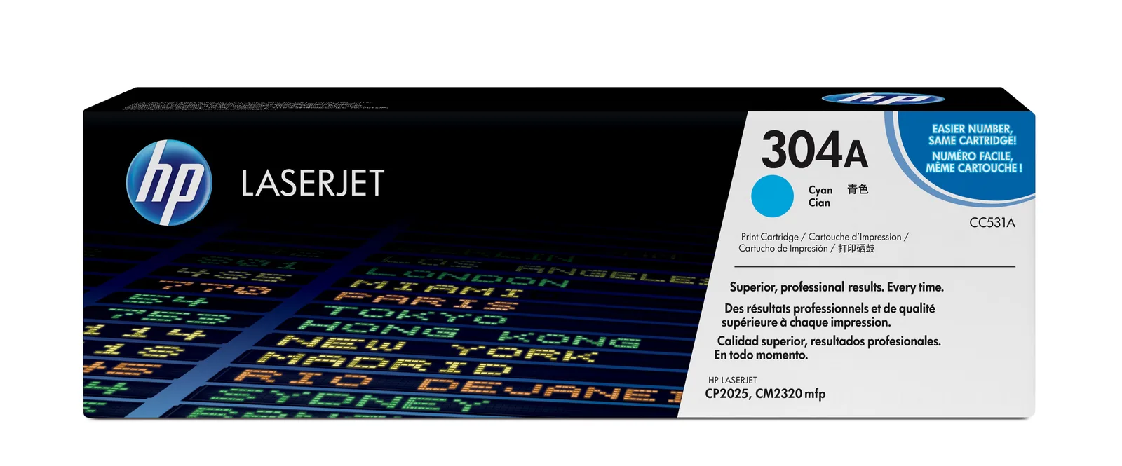 HP 304A Camgöbeği Orijinal LaserJet Toner Kartuşu CC531A#ABB