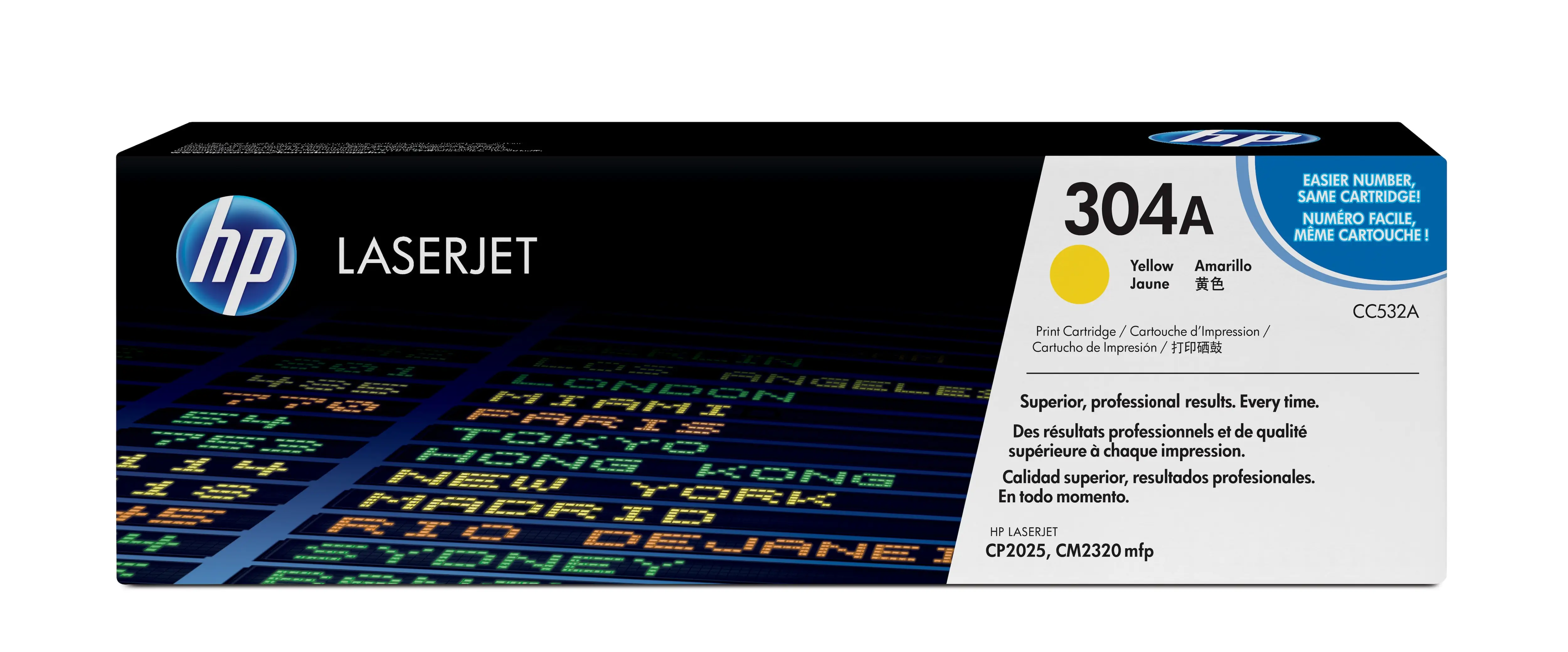 HP 304A Sarı Orijinal LaserJet Toner Kartuşu CC532A
