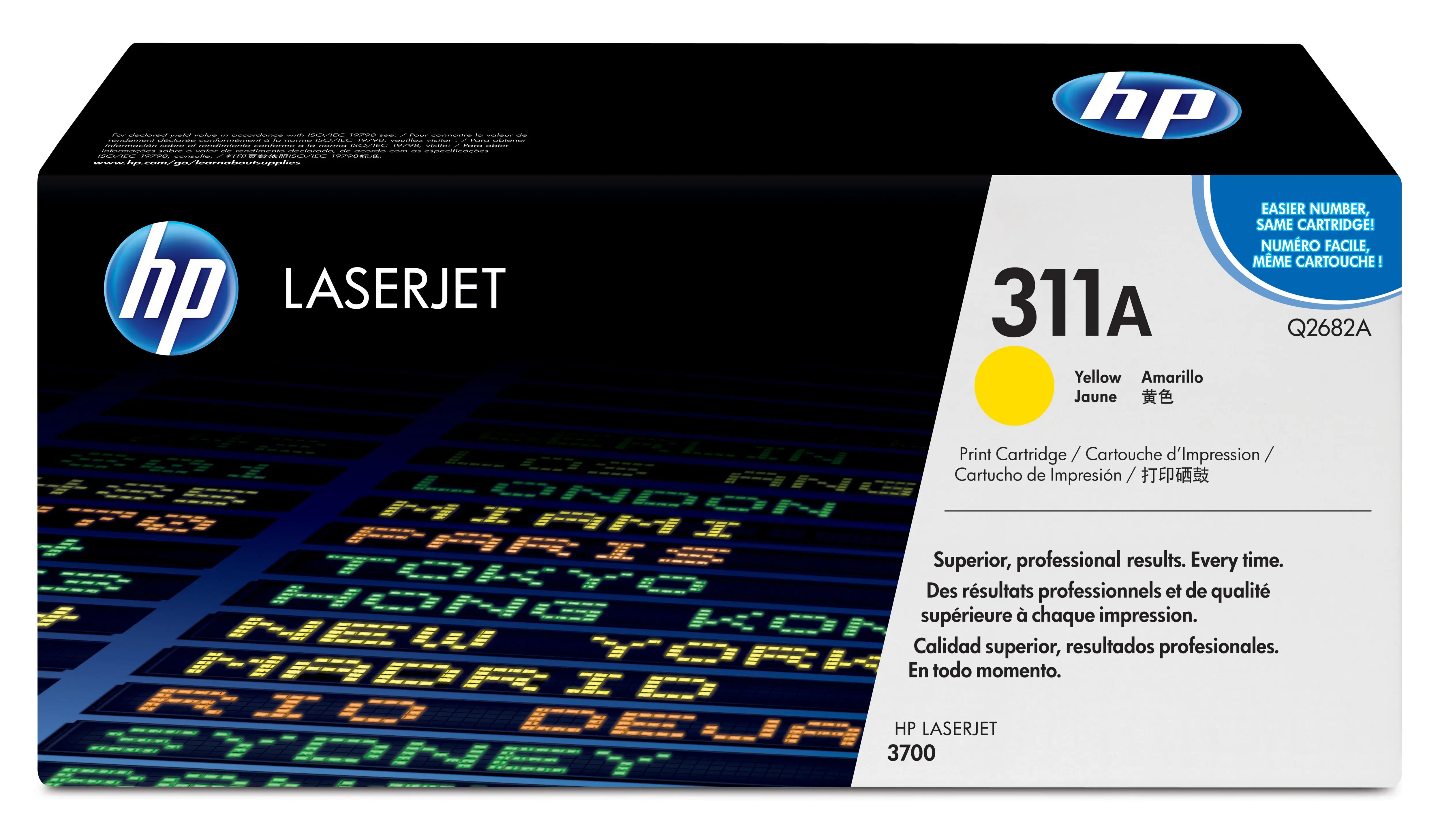 HP 311A Yellow Original LaserJet Toner Cartridge Q2682A