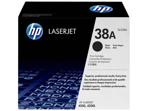 HP 38A Black Original LaserJet Toner Cartridge EPQ1338A