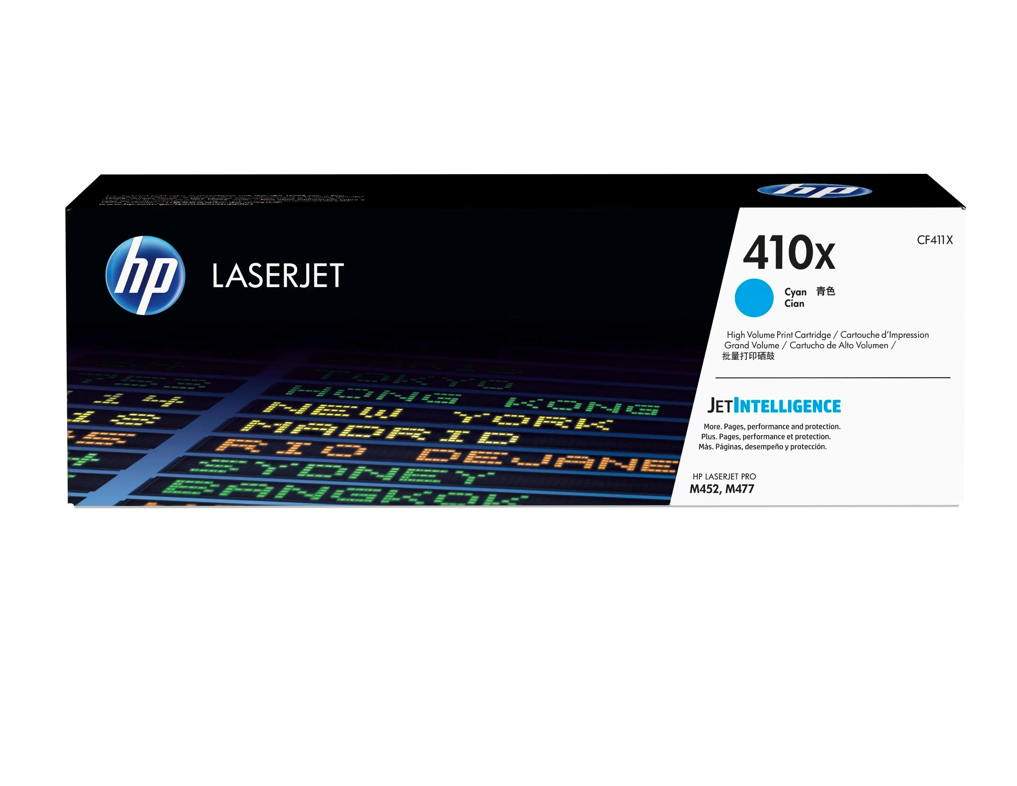 HP 410X Yüksek Kapasiteli Camgöbeği Orijinal LaserJet Toner Kartuşu CF411X