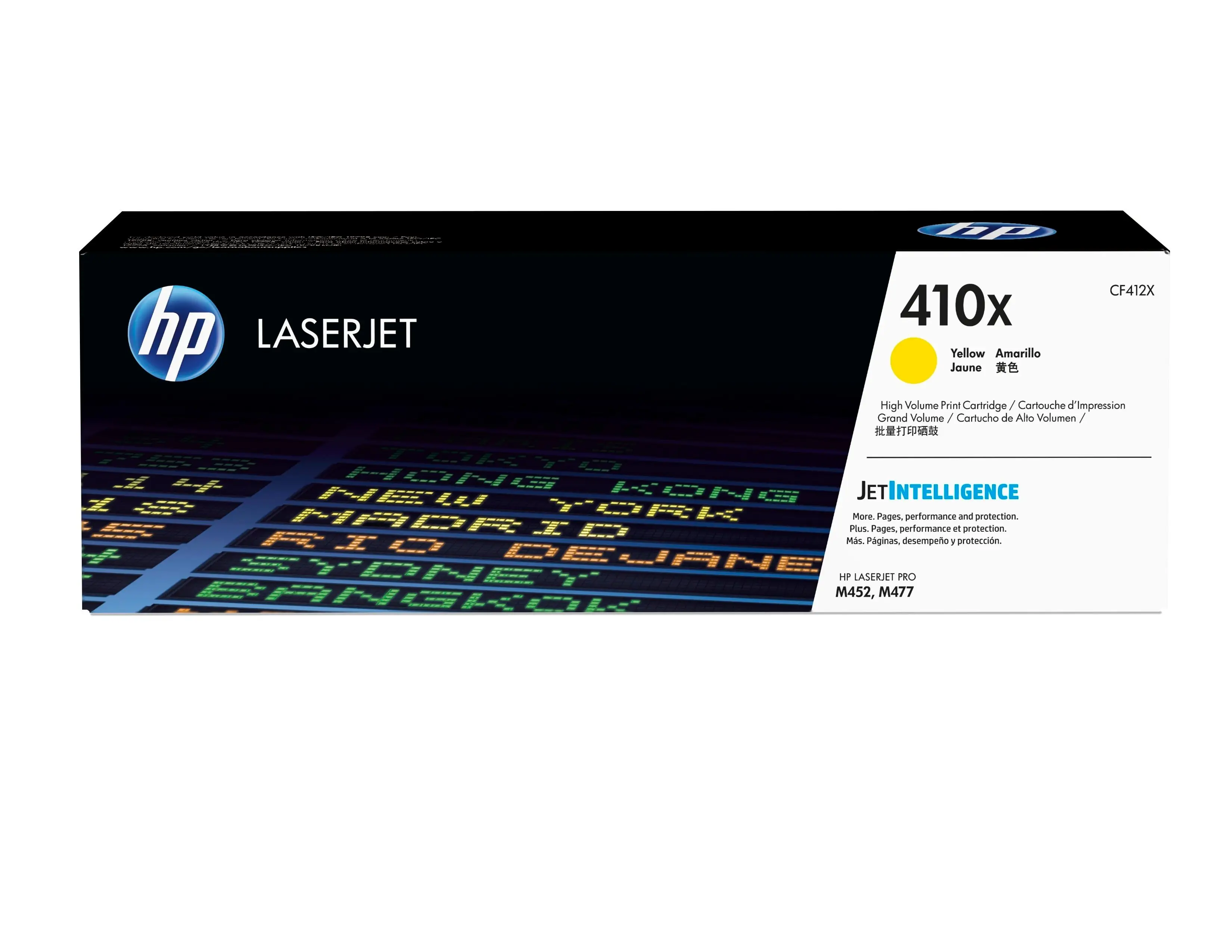 HP 410X Yüksek Kapasiteli Sarı Orijinal LaserJet Toner Kartuşu CF412X