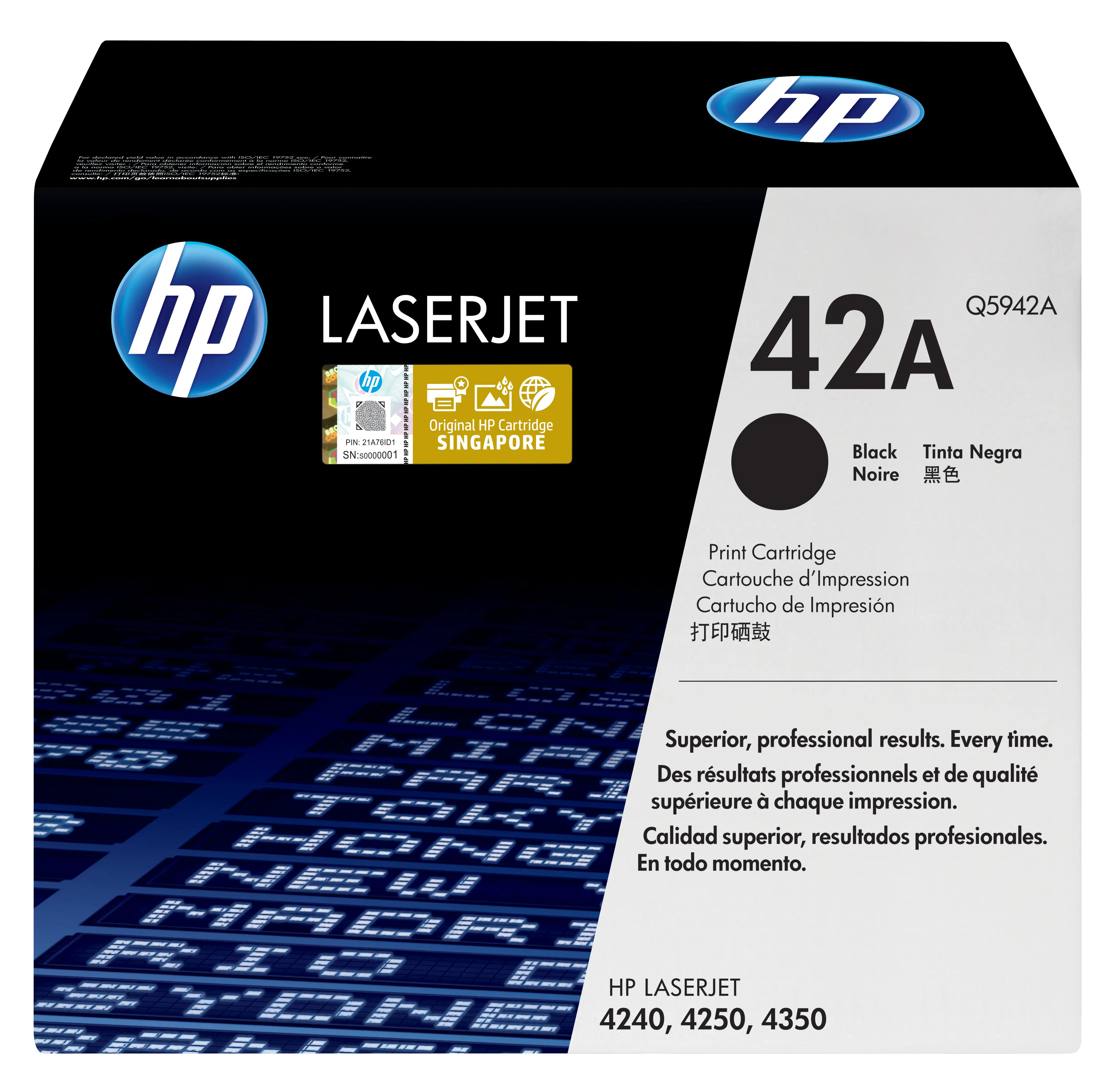 HP 42A Siyah Orijinal LaserJet Toner Kartuşu Q5942A